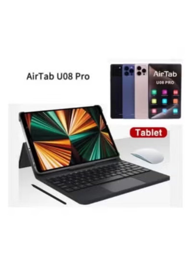 AIR TAB تابلت ذكي أندرويد 13 بحجم 8 إنش مع 16 جيجابايت رام و 1 تيرابايت تخزين | شريحة مزدوجة LTE + واي فاي | معالج رباعي النواة | يتضمن لوحة مفاتيح لاسلكية | تابلت خفيف الوزن ومحمول للعمل والسفر والدراسة والترفيه - Image 4